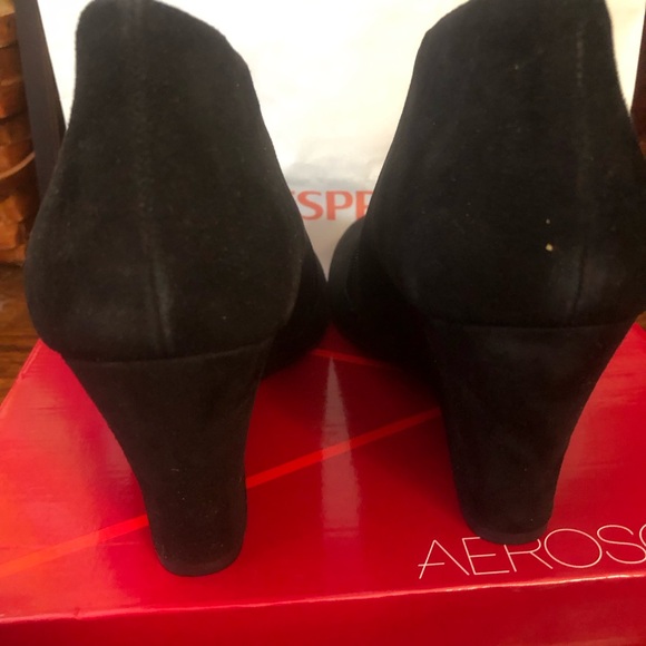 Aerosoles Black Suede “Plum Pie” ankle booties. Size 9.5. BNIB - Picture 5 of 5
